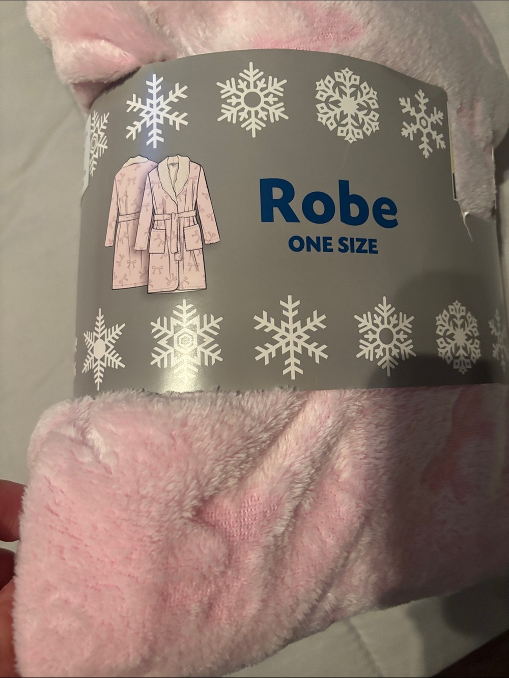 Women’s Plush One-Size Robe - Pink